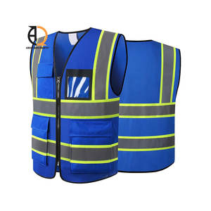 Vêtement de sécurité réfléchissant de haute qualité, gilet de travail, gilet de sécurité haute visibilité pour hommes avec plusieurs poches - Product Image 2