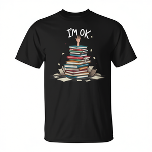T-Shirt 'Ok Nerd' per Bibliotecari e Insegnanti, Abbigliamento Promozionale a Tema Scolastico - Product Image 2