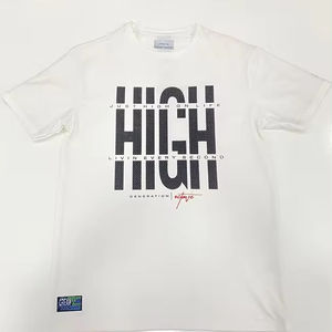 Camiseta estampada personalizable de color sólido transpirable ecológica de calidad premium 100% algodón de punto para hombre de la India - Product Image 4