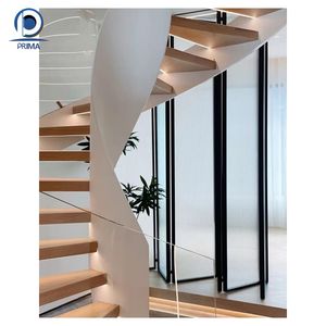 <span class=keywords><strong>บันได</strong></span>เกลียวสีดำลวดลายเรขาคณิตพร้อมราวสแตนเลสสำหรับพื้นที่นั่งเล่นและตกแต่งกลางแจ้ง - Product Image 3