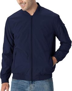 Men Fashionable Taslan Bomber <b>Jacket</b> Durable Fabric Comfortable Design for Everyday and <b>Travel</b> Wear - Product Image 6