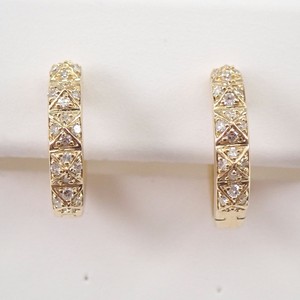 18K <b>Solid</b> Gold Diamond <b>Hoop</b> <b>Earring</b> High Quality Luxury Custom Fine Jewelry VVS Real Diamond <b>Hoop</b> <b>Earrings</b> for Women - Product Image 6