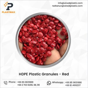 Produits plastiques généraux et applications domestiques Granulés de plastique rouge HDPE de qualité injection au prix d'usine - Product Image 3