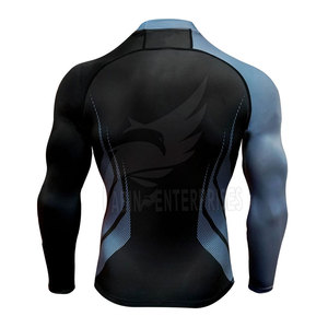 Chemise de compression à manches longues pour homme, imprimée sur mesure, de haute qualité, à séchage rapide, en spandex, fabricant OEM pour la vente en gros - Product Image 4