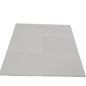 Carreaux de pavés antidérapants en marbre blanc Cem, sablée et brossée, 20x20cm, petit échantillon, design moderne pour allées de villas intérieures - Product Image 1