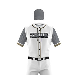 Uniforme de baseball confortable d'usure d'équipe de qualité supérieure à vendre/meilleure fabrication uniforme de baseball en tissu polyester - Product Image 4