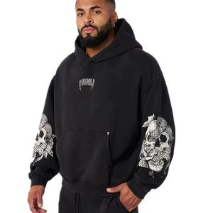 Conjunto Deportivo Personalizado para Hombre, Sudadera con Capucha y Pantalones de Chándal de Forro Polar, Hecho de 100% Algodón Ecológico, Corte Holgado - Product Image 4