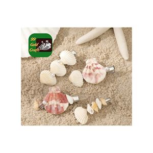 PINCE À CHEVEUX EN COQUILLE DE MER INSPIRÉE OCÉAN PINCE À GRIFFES EN ACRYLIQUE ACCESSOIRES DE STYLE D'ÉTÉ POUR FEMMES FILLES ET ENFANTS - Product Image 3