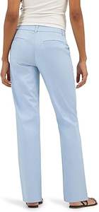 ชุดเดรสทรงบานกางเกงเอวสูงสำหรับผู้หญิงทรงตรงเรียบใส่สบายกางเกงเดรสทางการระบายอากาศได้ดี - Product Image 3