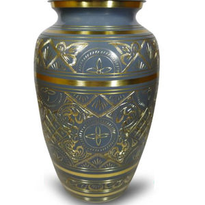 Elegance Grandes Urnes Cendres Humaines Urne de Crémation Peinte à la Main Sculpture à la Main Fourniture Funéraire Par Indian Metal World - Product Image 2