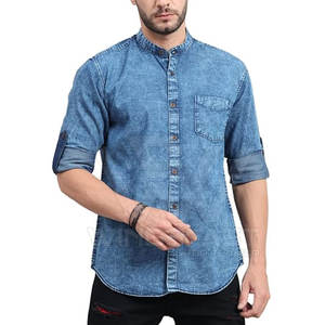 Chemises durables fabriquées au Pakistan pour hommes, chemises en jean confortables avec logo personnalisé, de qualité supérieure pour hommes - Product Image 1