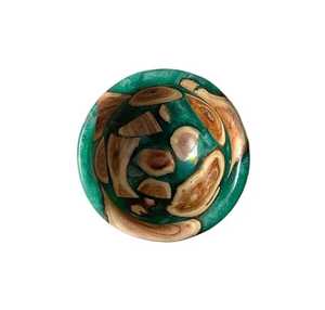 <b>Red</b> Handicraft Modern Resin & Wood Polished Eco-Friendly Dough Mixing <b>Bowl</b> Luxury Kitchen Hotel Restaurant Supplies - Product Image 3