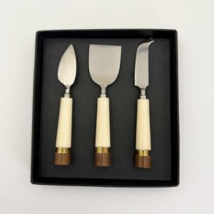 New Handle Design Food Grade Kitchen Cute Stainless Steel Cheese Knife <b>Set</b> with Wooden Handle Cheese Knife for Home Restaurant - Product Image 5