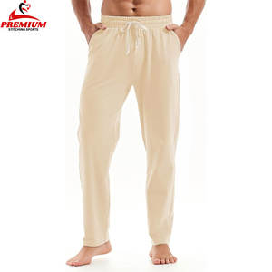 Alta calidad 350gsm algodón polar hombres pantalones de chándal al por mayor personalizado bordado en blanco pantalones de chándal holgados - Product Image 3
