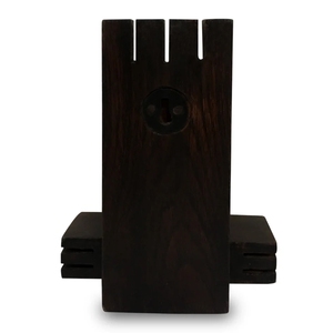 Vibrantly Warli Cross Joint Hand <b>Toilet</b> Tissue <b>Roll</b> Dispenser Sheesham Wood <b>Wall</b>-<b>Mounted</b> <b>Toilet</b> Paper <b>Holder</b> for Bathroom - Product Image 3