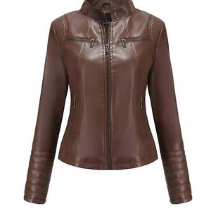 100% vraies femmes veste en cuir nouveau décontracté élégant en cuir véritable veste Premium 2025 vente en gros veste en cuir vêtements mode - Product Image 3
