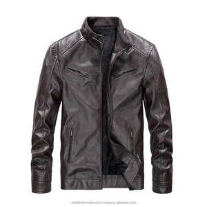 Vente en gros de vêtements décontractés d'automne et d'hiver tendances surdimensionnés et chauds en cuir pelucheux pour hommes vestes pour hommes de grande taille - Product Image 1
