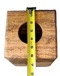 กล่องทิชชู่หินอ่อนสีกากีเข้มกล่องทิชชู่หินอ่อนทำมือกล่องทิชชู่หินอ่อนสำหรับห้องน้ำ - Product Image 6