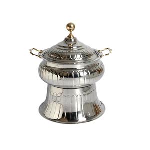 Équipement alimentaire Pot de buffet Plat de service en laiton Buffet plaqué argent Réchauffeur de nourriture Pot Réchaud Mariage Fête Restauration Utilisation - Product Image 4