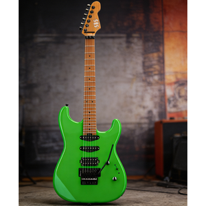 Guitare électrique SBS SS300 avec corps en aulne massif, manche en érable flammé torréfié, tremolo Floyd Rose, 22 frettes jumbo en acier inoxydable - Product Image 2