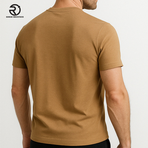 Camiseta de algodón OEM 100% para hombre y mujer, camiseta de 130 gramos, cómoda, agradable a la piel, transpirable para uso diario informal - Product Image 2