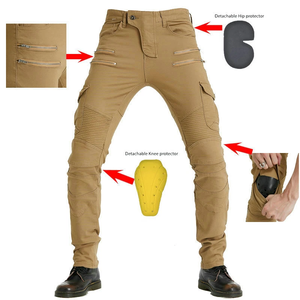 Jeans de moto pour hommes pantalons en jean stretch pantalons cargo de moto pour hommes pantalons denim de sécurité de course de vélo - Product Image 6
