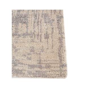 Uvenuti AKWB-1009 Ivory Hand Knotted Wool Bamboo Silk Rug Abstract <b>Rectangular</b> Hallway for Home Bedroom Viscose Handmade - Product Image 4