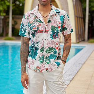 Chemises de plage à sublimation de bonne qualité Chemises de plage confortables à sublimation de qualité supérieure - Product Image 2