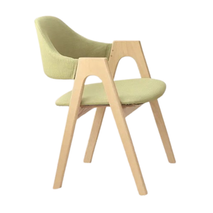 Coussins en tissu rembourrés en bois de teck chaises meubles d'intérieur et d'extérieur accoudoir café restaurant et chaise de salle à manger en gros - Product Image 4