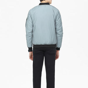 Chaqueta para hombre Alta demanda Hombres Cremallera Logotipo personalizado Color sólido Chaquetas de bombardero Venta al por mayor Chaquetas de bajo precio - Product Image 4