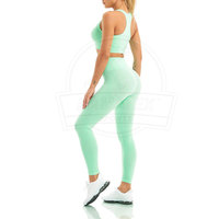 Conjunto de Yoga para Mujer 2024, Nuevo Estilo, Alta Calidad, Talla Grande XXL, Ecológico, Elástico, Transpirable, Ligero, Color Sólido