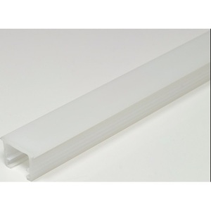 Perfil de Plástico Opal para LED con Ranura de 14x10mm, Dimensiones de la Ranura, Instalación Empotrada - Product Image 1
