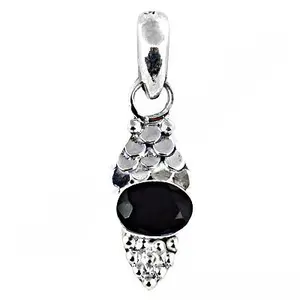 Pendentif en argent 925, pierre précieuse en onyx noir, plaqué rhodium, coupe émeraude, style religieux pour femmes, matériau en or rose et platine, cadeau - Product Image 3