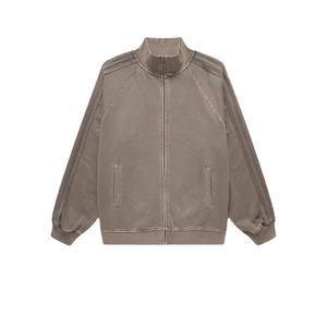 Sudadera reversible AMALFI OEM con logotipo personalizado de alta calidad en blanco Stitch liso poliéster/algodón French Terry Varsity de gran tamaño para hombre - Product Image 4