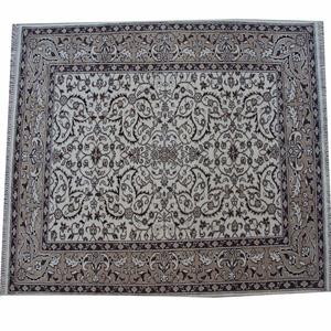 Custom Logo Printed High Quality Hand Knotted Wool Non-Slip Washable Eco-friendly Carpet Tile Set Modern Persian Rug Office Area - Product Image 4