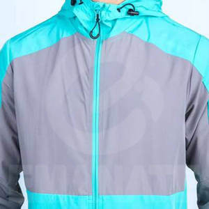 Chaqueta Cortavientos Impermeable con Capucha de Lona Personalizada de Nuevo Diseño, 100% Poliéster, con Cremallera, Precio Económico al por Mayor - Product Image 5