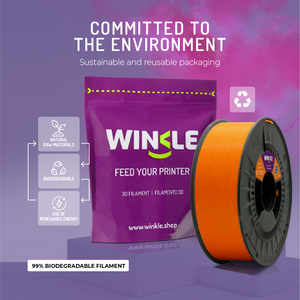 Filamento WINKLE PLA HD de 2.85mm, 1kg, para Impresora 3D, Alta Tolerancia 0.05mm, Compatible con Cama Caliente 190-230, Biodegradable, Fácil de Imprimir - Product Image 6
