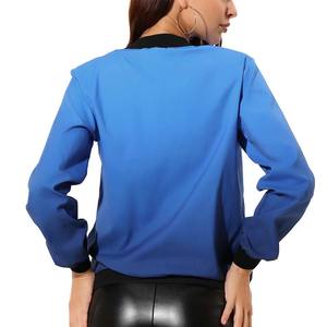 2025 femmes hiver rue mode à manches longues Bomber veste haute qualité prix de gros vêtements d'extérieur respirant caractéristique Offre Spéciale - Product Image 3