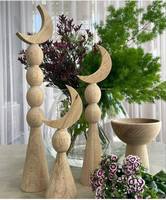 Décor Ramadan en bois moderne de qualité supérieure avec finition naturelle parfait pour les maisons familiales, les restaurants et les mosquées
