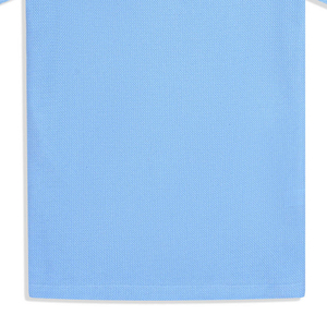 100% algodón tejido básico cielo textura cuello redondo Camiseta alta calidad sólido transpirable ecológico Logo Casual en blanco para hombres - Product Image 3