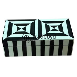 Caja de artesanía con incrustaciones de resina elegante organizador de almacenamiento y caja de regalo para ella de Tradebyd - Product Image 1