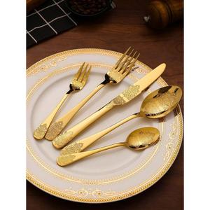 Ensemble de couverts anciens et en cuivre pour fête d'anniversaire, vaisselle de table, couverts écologiques, ensembles de cadeaux - Product Image 4