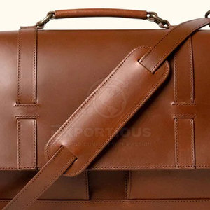 Sac d'ordinateur portable en cuir de haute qualité en gros fabriqué au Pakistan Sac d'ordinateur portable en cuir durable le plus vendu - Product Image 3