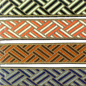 สายรัดลายพันธุ์ผ้าแจ็คการ์ดโพลีเอสเตอร์20มม. 50มม. กำหนดเองสำหรับตกแต่งกระเป๋าเสื้อผ้า - Product Image 5