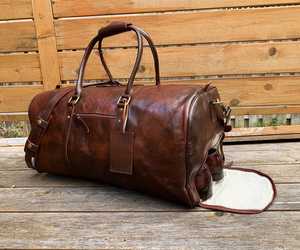 Fabricante proveedor de bolsa de lona de cuero auténtico para unisex - Product Image 4