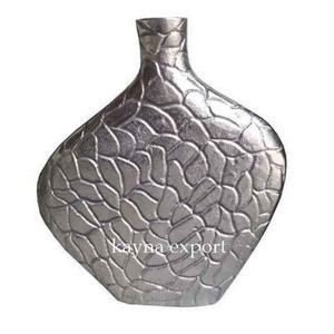 Handicraft Unique Textured <b>Vase</b> High Quality Aluminum Metal Casting Newly Design Flower <b>Vase</b> Nickel Platted Metal Floor <b>Vase</b> - Product Image 3