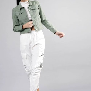 Veste en jean pour femmes en gros, faible MOQ, fabrication au Pakistan, nouveau design, veste en jean pour femmes - Product Image 6