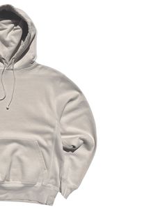 Sudadera con Capucha Unisex de Felpa Gruesa Color Beige Claro, Sudadera Lisa de Algodón Suave, Ropa Urbana con Bolsillo Tipo Canguro, Diseño Personalizado OEM - Product Image 3