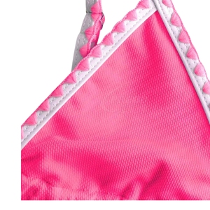 Ensemble bikini deux pièces pour femme à prix de gros, imprimé animal, logo sur le devant, séchage rapide, tissu doux, maillot de bain de plage estival - Product Image 5