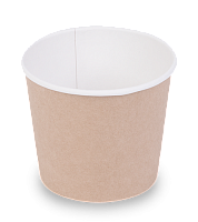 Tazón Redondo de Papel Kraft de 400 ml al por Mayor, Apilable, Sellable, Resistente a la Grasa, para Productos Calientes y Fríos, con Logotipo Personalizado - Product Image 2